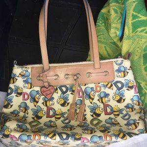 Dooney & Bourke White Bumble Bee Purse